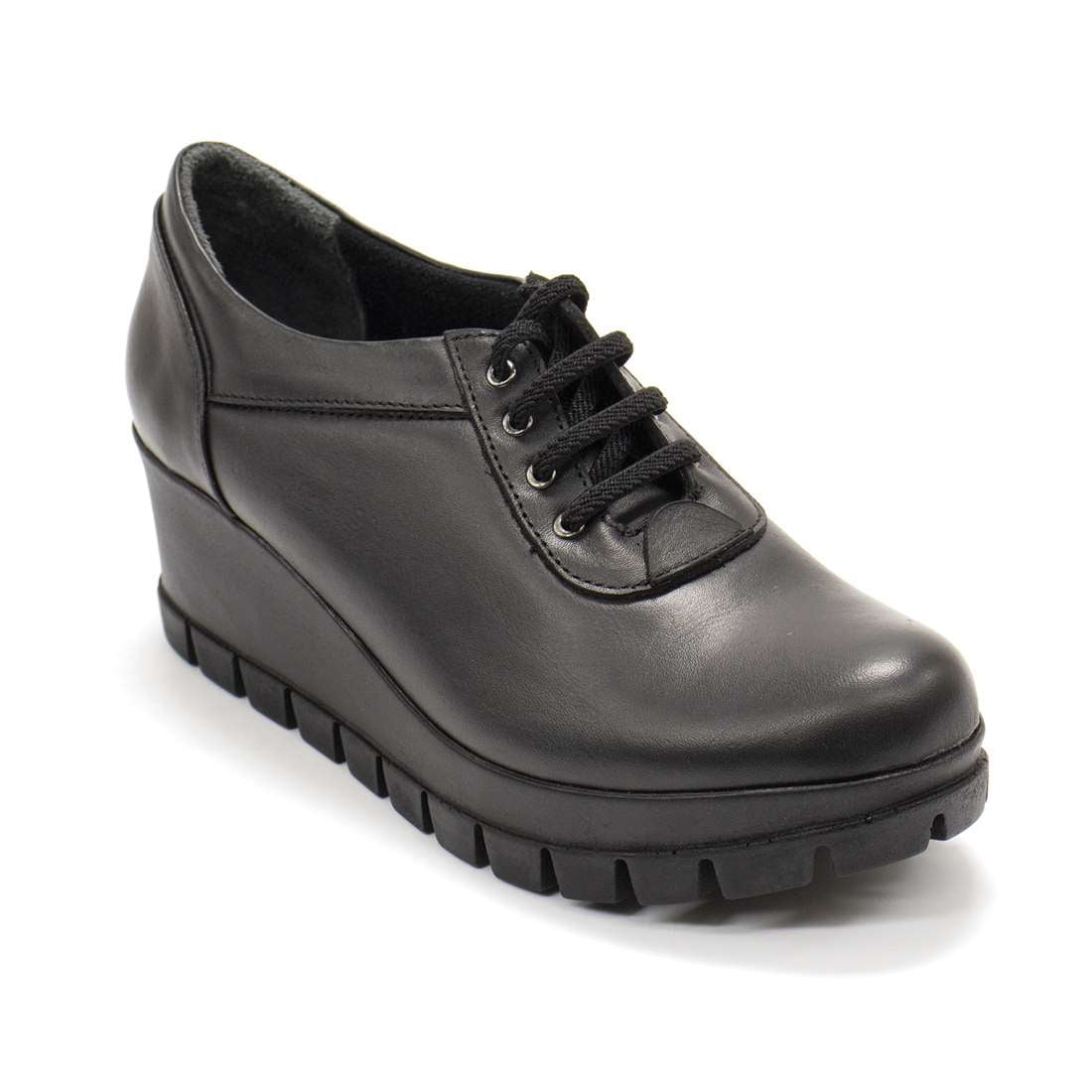 【THEAIRTOWN】person flatform shoes★ Tekin Women's Dakota Platform Lace-up Shoes, Black,9 M US