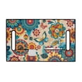 thumbnail image 2 of Whosucclay Floral Butterfly Mandala Golf Cart Seat Cover Blanket, with 4 Pockets Non-slip Anti-Scratch Seat Cushion Cover for Club Car Yamaha EZGO, 52.36" x 32.28", 2 of 7