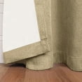 thumbnail image 6 of Superior Linen Blackout Curtains, Grommet Header, Set of 2, 52" x 84", Ivory, 6 of 8