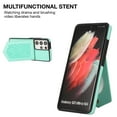 thumbnail image 3 of Case for Samsung Galaxy S21 Ultra 6.8" 5G 2021, Allytech Detachable Crossbody Strap Flip PU Leather Magnetic Button RFID Blocking Purse Wallet Stand Case for Samsung S21 Ultra 5G, Green, 3 of 8
