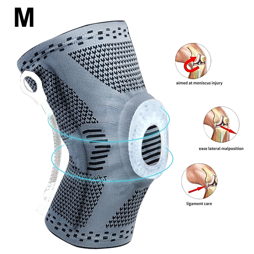 Silicone Spring Kneepad Meniscus Leg Cover Best Knee Brace with Side