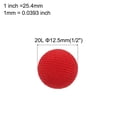 thumbnail image 2 of Uxcell 10pcs 20L Fabric Cloth Covered Button 12.5mm 1/2" Round Metal Shank Satin Sewing DIY Craft Buttons for Bridal Wedding Suits Dress Blouses Sweaters, Red, 2 of 7
