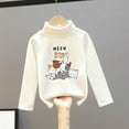 thumbnail image 2 of BOOMNY Toddler Baby Girl Boy Sweater Long Sleeve Cartoon Cat Embroidery Knitted Sweater For Kids High Collar Warm Fall Winter Sweaters, 2 of 3