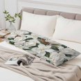 thumbnail image 6 of Spring Magnolia Blossom Body Pillow Cover 20 x 54 Inch Decorative Pillow Cover White Flowers Leaves Plants Country Lumbar Pillowcase Seasonal Rectangle Cushion Case for Couch Sofa Bed Living Room, 6 of 9
