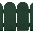 thumbnail image 4 of Evelyne Garden Border Edging: Wooden Fence Design - 16pcs Green Yard Landscaping Fence Liner Lawn Edge Barrier - 20ft Kit of Decorative Lawn Landscape Panels Elements - GMT-10374-B16, 4 of 9