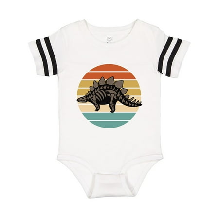 

Inktastic Dinosaur Stegosaurus Bones Vintage Gift Baby Boy or Baby Girl Bodysuit