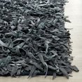 thumbnail image 2 of Safavieh Leather Shag Grey Shag Rug - 6' x 9', 2 of 3