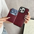 thumbnail image 3 of Allytechgroup iPhone 11 Case Wallet, Premium PU Leather Back Cover with Cards Holder Drop Proof Shock Asorption Stylish Hybrid Phone Case for Apple iPhone 11, Winered, 3 of 8
