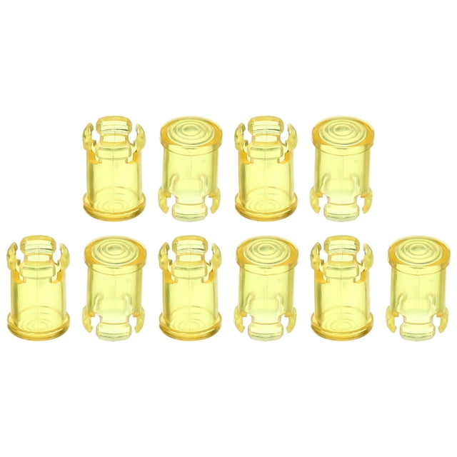 Unique Bargains 5mm LED Lamp Socket Light Emitting Diode Holder Cap, 10 Pack Yellow
