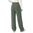 thumbnail image 4 of Fantaslook Fall Wide Leg Pants for Women Dressy Casual Lounge Pants Stretchy Elastic Drawstring Trousers with Pockets, 4 of 8