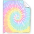 thumbnail image 4 of Rainbow Tie Dye Blanket Soft flannel Throw Blanket Plush Weighted Blankets for Couch Sofa Rainbow Gifts for Boys Girls Kids Adults, 4 of 6