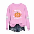 thumbnail image 6 of YUANxueke Boys & Girls Fleece Sweatshirt, Long Sleeve Cute Pumpkin Print Oversized Shirt, Casual Crewneck Loose Fit Pullover, 6 of 6