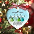 thumbnail image 5 of Personalized Friendship Sea Glass Ornament for Christmas Birthday, Ceramic Mix Acrylic 2 Layer Ornament for Friend, Best Friend Christmas Ornaments Gift, Timeless Friendship Xmas Keepsake, 5 of 8