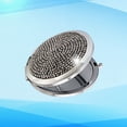thumbnail image 2 of EeaseCA Rhinestone Folding Mirror Portable Cosmetic Mirror Round Makeup Mirror Looking Glass Black, 2 of 7