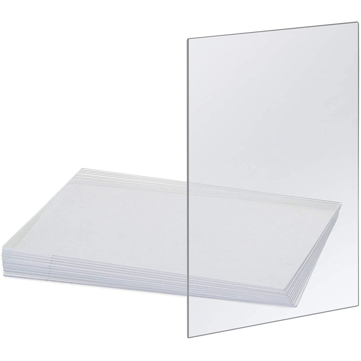 10 QTY 8"x10" Acrylic 1/8" Plexiglass Picture Frame Glass Replacement Craft 