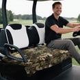 thumbnail image 4 of Bulopur Camo Golf Seat Covers for Cart Hunting Branch Golf Cart Towel Seat Covers with 4 Front Pockets& Nonskid Bottom Gift for Holiday, 4 of 8