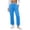 Sky Blue, variant on Women's Velour Pants with Pockets Drawstring Elastic Waist Straight Leg Pants for Everyday Fall Winter Trousers