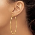 thumbnail image 5 of Auriga Fine Jewelry 10K Yellow Gold 2.5mm Tube Hoop Earrings for Women, 5 of 5