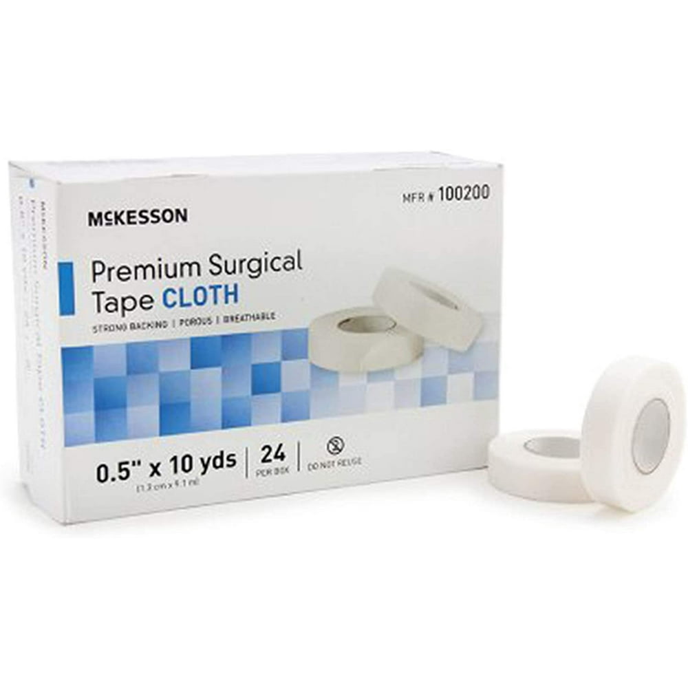 Medical Tapes. Case of 240 Surgical Tapes 0.5" x 10 yds. Nonsterile Cloth Tape for dressings