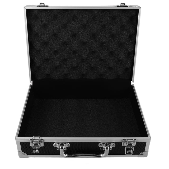 Minkissy Boîtes à Outils Portables Extérieures en Alliage Noir avec Finition Résistante aux Rayures
