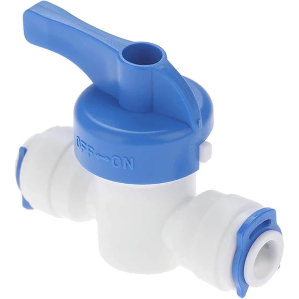 Conector de ajuste a presión recto de 1/4" de pulgada de diámetro exterior para manguera,válvula de bola de agua de plástico, sistema de filtro de agua por ósmosis inversa, manguera W
