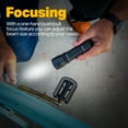 thumbnail image 3 of LUXPRO Zoom Focus 570 Lumen LED Handheld Flashlight - Features TackGrip and Aircraft-Grade Aluminum - Pocket-Sized Camping Accessories with Wrist Lanyard - Batteries Included, 3 of 7