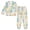 Watercolor Soft Pastel Strokes, variant on Fluffy Pajamas Set Fuzzy Winter Warm Pj Sets Pullover Tops and Long Pants Seashells and Conch Shells X-Small