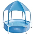 thumbnail image 1 of INTEX 28209EP Canopy Metal Frame Above Ground Pool: 6ft x 15in - Built-In Canopy Sprayer, 1 of 6