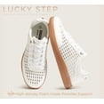 thumbnail image 5 of LUCKY STEP Fashion Retro Braided Raffia Style Sneakers Breathable Casual Shoes,White,Womens, 5 of 11