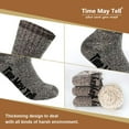 thumbnail image 4 of PUMIER Mens Merino Wool Hiking Cushion Socks Thermal Warm Crew Winter Boot Socks Pack (2/4 Pair,6-13 Size), 4 of 6