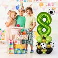 thumbnail image 4 of Meiiso Foil Balloon Number 8 Birthday Party, 40 Inch Green Football Number Balloon Set for Kids Boys 8th Birthday Decorations, 4 of 8