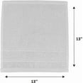 thumbnail image 2 of Premium Washcloth Set of 72 pieces (13x13 Inches) 100% Cotton Ring Spun, Highly Absorbent, Durable and Ultra Soft Feel Wash Cloths Essential for Bathroom, Spa, Gym, and Face Towel (72-PK), 2 of 3