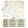 thumbnail image 4 of XMXY Fleece Throw Blanket for Couch, Sunflower Flowers Bloom Lightweight Plush Fuzzy Cozy Soft Bed Blankets and Throws for Sofa, 80"x60" inches, 4 of 8