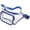 Blue, variant on Clear Stadium-Approved PVC Backpack, Multicolor Trim