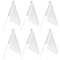 thumbnail image 4 of EeaseMX 24 banderas blancas de mano para árbitro, para marcar el césped del jardín (blancas), 4 of 7