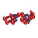 thumbnail image 2 of 12 tornillos de rotor de freno de disco de bicicleta M5 x 11,5 mm, tornillos de rotor de disco de aleación para bicicleta de montaña, color rojo, 12 piezas/juego, 2 of 10
