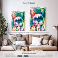 thumbnail image 3 of Elephant Stock French Bulldog Paint Splash Wall Art - Vertical Canvas Wall Art - Living Room Wall Decor - Animal Canvas - Beige And Brown Decor - 24" x 36", 3 of 4