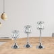 thumbnail image 3 of Candelabro de cristal moderno, candelabro de pilar, soporte para velas de té para plata SML, 3 of 7