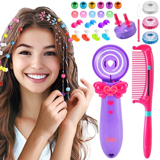 OBEST Trenzador de pelo, Máquina Trenzada de Pelo automática, DIY Kit de Herramienta de peinado para el cabello, Regalos de Cumpleaños y Navidad Favoritos para Adolesc