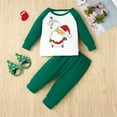 thumbnail image 2 of THJRPQJFD Babys First Christmas Outfit Boy Toddler Girls Christmas First 18 Month Clothes Boy Baby Girl Onesies 3-6 Months Girls Sweatsuits Size, Green 6-12 Months, 2 of 9