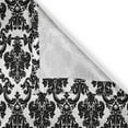 thumbnail image 6 of Ambesonne White Damask Valance & Curtain, Retro Styled Ornate, 55"x36", Charcoal Grey, 6 of 7