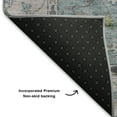 thumbnail image 5 of Addison Rugs Mayfield Premium Machine Washable Traditional Global Seafoam Rectangle Rug, 10' X 14' Machine Washable Traditional Global Seafoam Oversized Sherpa Throw Blanket, 5 of 6