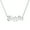 Silver, variant on Name Customized Necklaces Stainless Steel Personalized Diamond Shape Name Necklace for Women Customized Gift