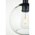 thumbnail image 5 of Indoor Modern Home Decor Bright Baxter 1 Light Black Flush Mount With Clear Glass, 5 of 6