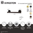 thumbnail image 4 of Kingston Brass GBS1412CS8 Berwyn 12-Inch x 1-1/4-Inch O.D. Stainless Steel Grab Bar in Brushed Nickel, 4 of 5