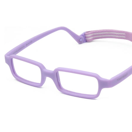 Tempo: Throwback - Rectangle 39/14 - Lavender Flexible Kids Glasses | Age: 2-5Yr