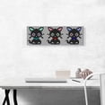thumbnail image 2 of ARTCANVAS Three Cute Black Cats Kittens Jewel Pixel Canvas Art Print - Size: 36" x 12" (1.50" Deep), 2 of 9
