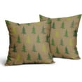 thumbnail image 2 of Christmas Tree Pillow Covers 18x18 Set of 2 Red Xmas Rustic Style Winter Print Decorative Outdoor Pillowcases Farmhouse Vintage Holiday Decorations Throw Cushion Case Decor for Couch Sofa Bed, 2 of 6