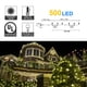 thumbnail image 2 of Guirnalda de luces navideñas Weillsnow, 164 pies, 500 LED, blanco cálido, 2 of 9