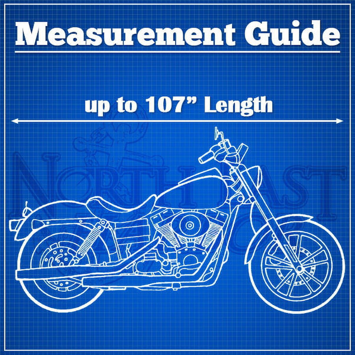 NEH Motorcycle Bike Cover Travel Dust Storage Cover Compatible with Honda VTX 1800 TYPE C R S N RETRO